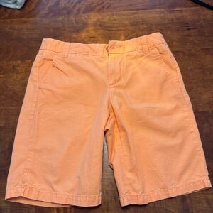 Gap Women's Orange Boyfriend Roll-up Shorts
